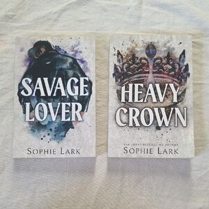 Savage Lover and Heavy Crown Books by Sophie Lark